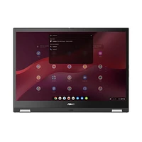 ASUS Chromebook Vibe CX34 Flip cloud gaming laptop, 14" 144 Hz Touch Display (1920x1200), Intel® Core™ i3-1215U Processor, 128GB SSD, 8GB RAM, ChromeOS, Pearl White, CX3401FBA-DS31T-CB