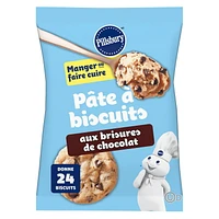 Pillsbury Chocolate Chip Cookie Dough, Ready to Bake, 454 g, 24 ct, 24 cookies, 454 g