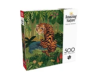 Buffalo Games - Amazing Nature - Tiger and Crocodile - 500 Piece Jigsaw Puzzle