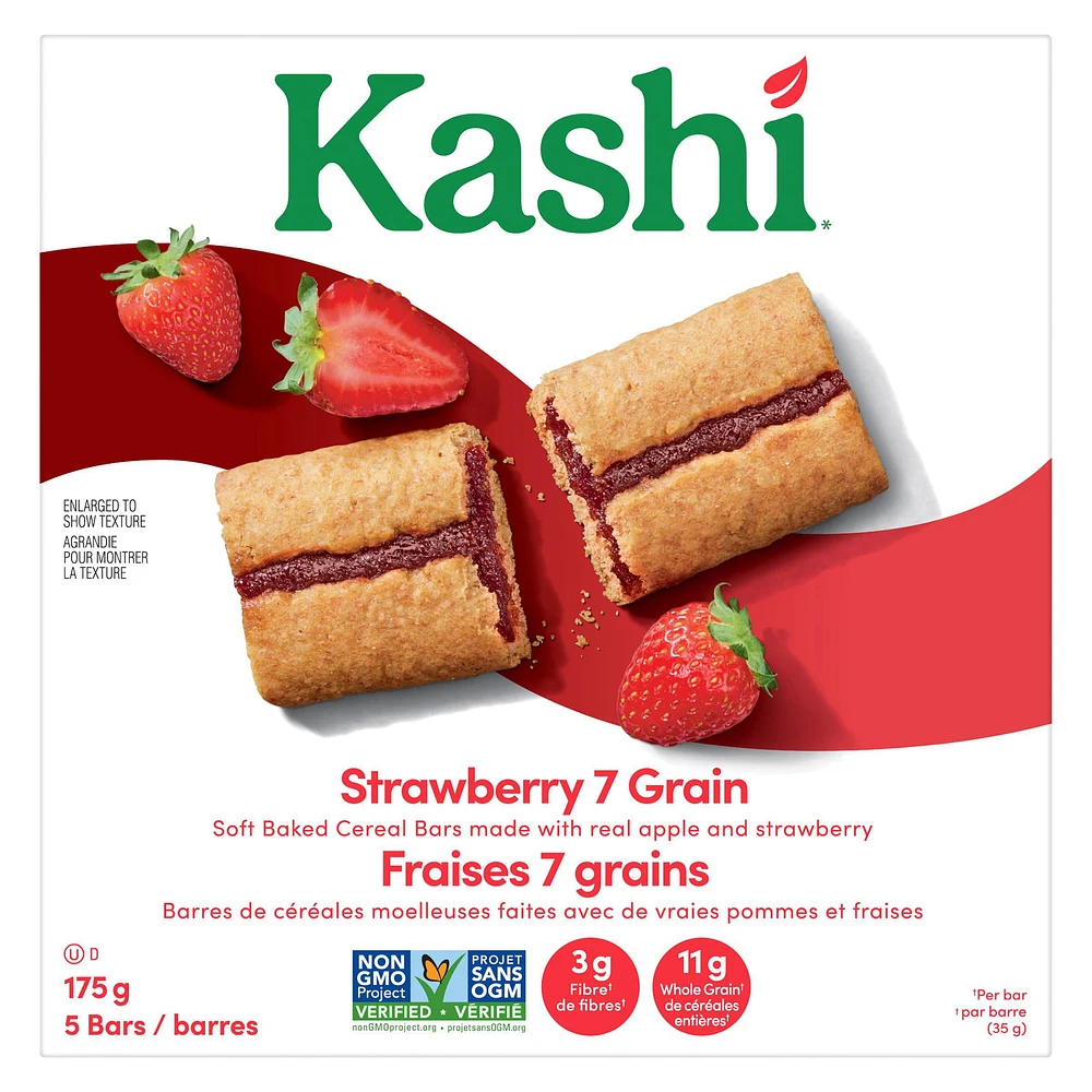 Kashi® Strawberry 7 Grain Soft Baked Cereal Bars, 175 g (5 x 35 g), 175 g (5 x 35 g)