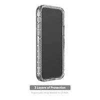 Étui robuste antimicrobien avec enveloppe rigide et pince rotative onn. pour iPhone 14 Pro Protégé contre chute de 6,4 m