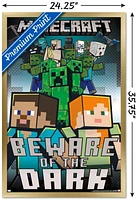 Minecraft - Beware Of The Dark Wall Poster with Magnetic Frame, 22.375" x 34"