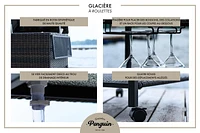 Glacière à Roulettes en rotin
