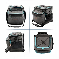 Glacière pliable à roulettes Ozark Trail 50 canettes, accès facile par le haut, qualité alimentaire, capacité 17,4 qt / 50 canettes. Glacière
