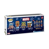 Funko Pop! Heroes: Marvel Holiday - Gingerbread Vinyl Figure 4-Pack (Walmart Exclusive)