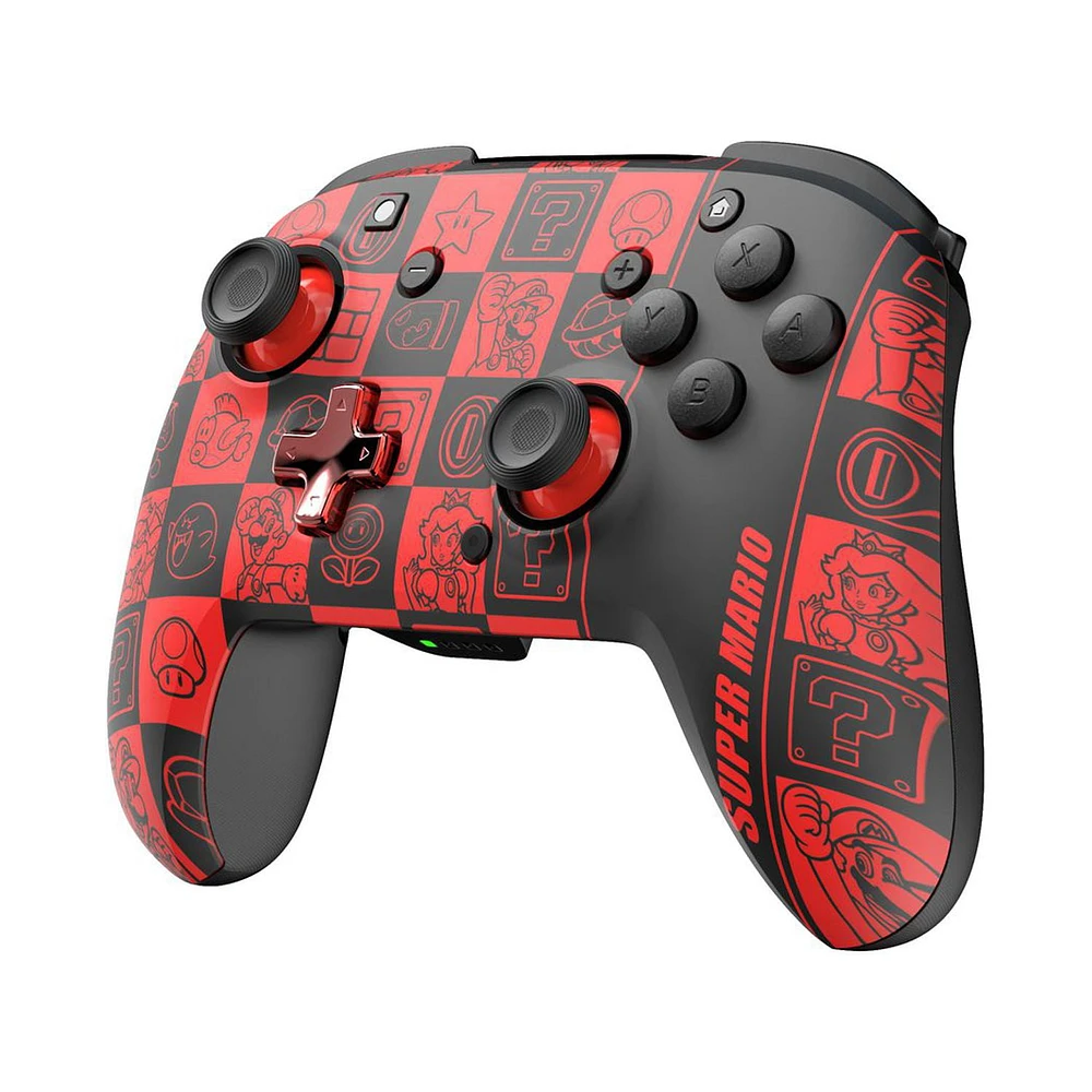 PDP Manette sans fil REMATCH GLOW: Super Icon - Nintendo Switch, & Nintendo Switch - OLED Model PDP RMTCH GLW WL CNTRL S. Ico