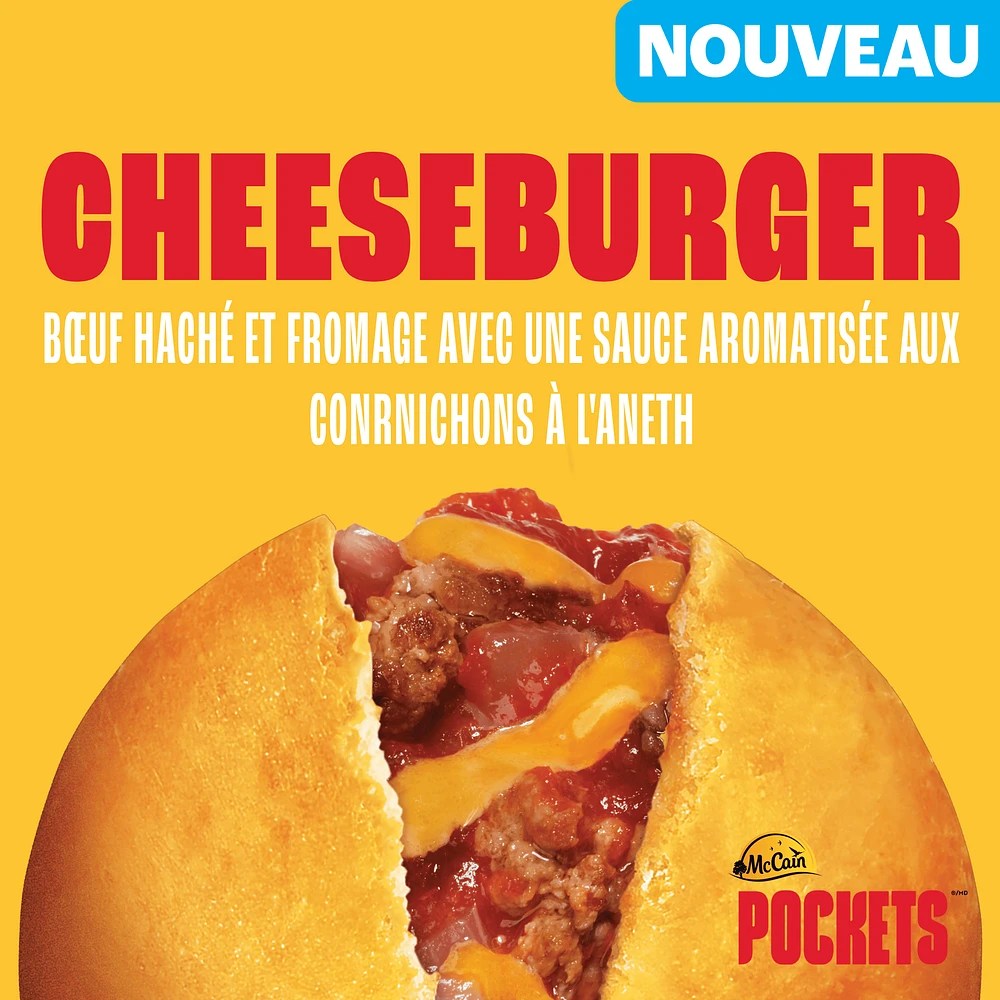 McCain Pockets® Cheeseburger, 6 x 90g