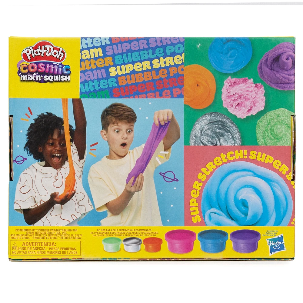 Play-Doh Pâtes à modeler cosmiques variées mélanger et écraser - nuage, beurre, mousse, bulles éclatantes, super étirable