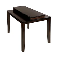 Topline Home Furnishings Burnish Espresso 5pc Counter-height Dining Set