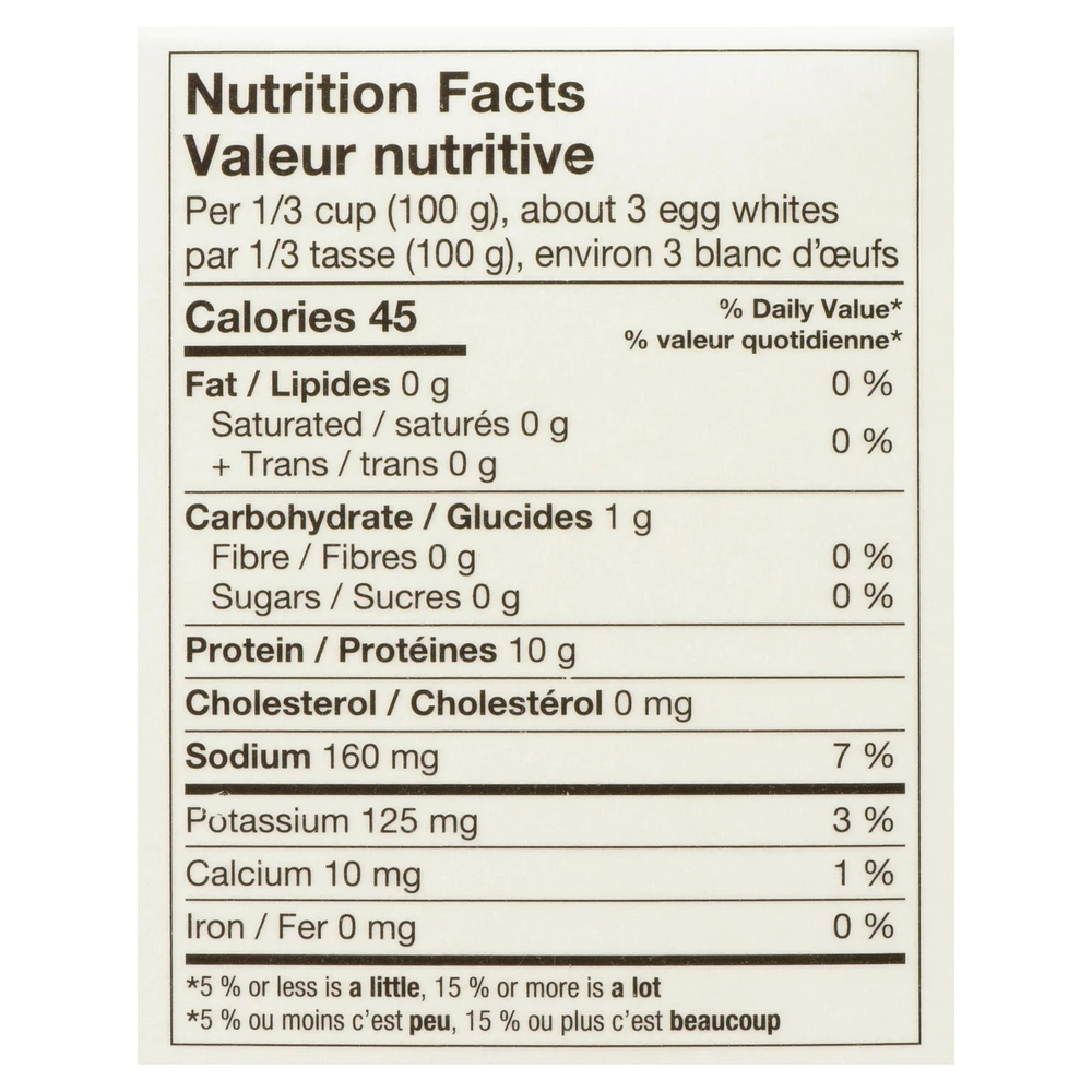 Naturoeuf que des blanc d'oeuf liquide biologiques Fermes Burnbrae 500 g / carton