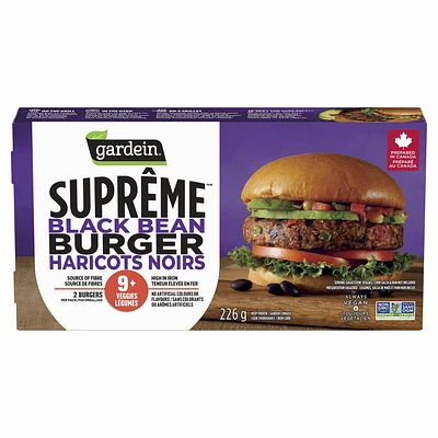 GR SPRM BRGR BLK BN, Gardein Suprême™ Black Bean Burger 226 g