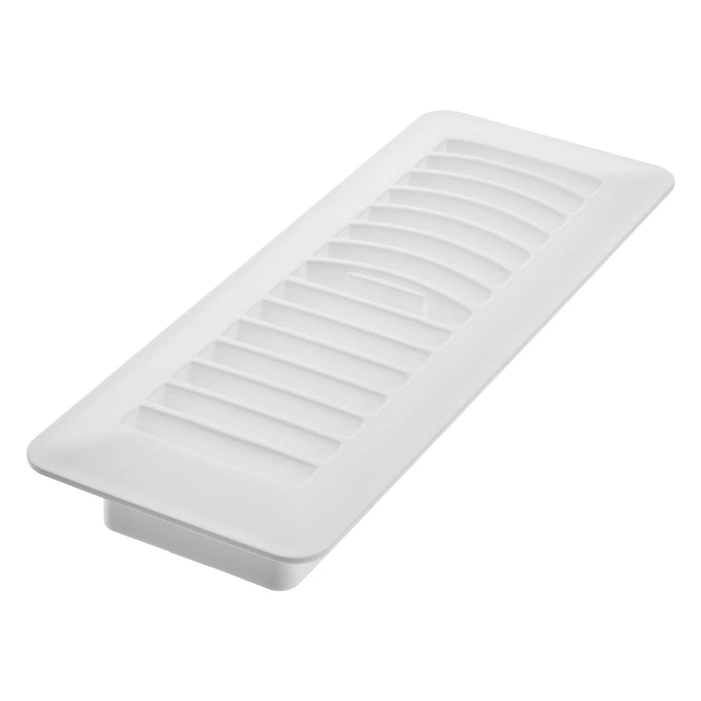 Imperial 3 po x 10 po Registre de plancher en plastique blanc 3x10po WHT Plas Flr Reg