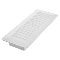 Imperial 3 po x 10 po Registre de plancher en plastique blanc 3x10po WHT Plas Flr Reg