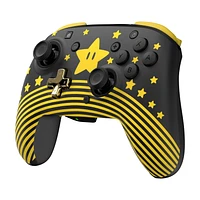 Rematch™ Wireless Controller: Super Mario Star – Officially licensed Nintendo wireless controller for casual and competitive gaming, Enhance your gaming experience with the officially licensed Nintendo Rematch Wireless Controller, featuring a Super Mario Star design with glow-in-the-dark functionality and built-in motion controls.