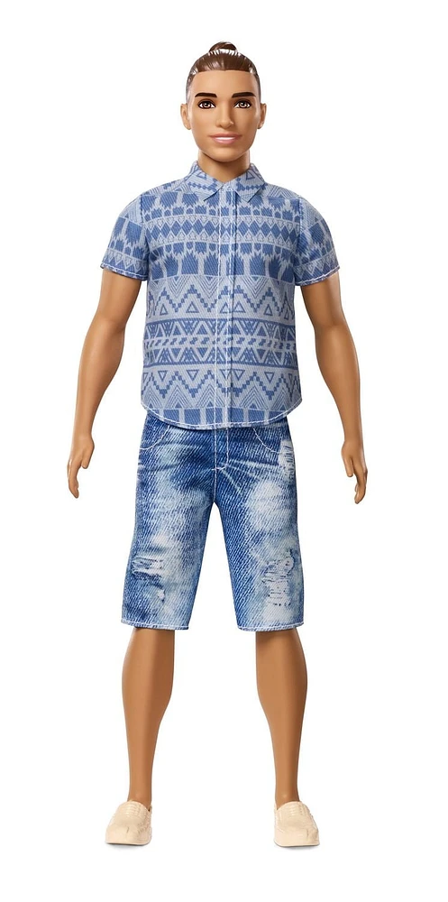Ken Fashionistas Poupée Denim vieilli - Large