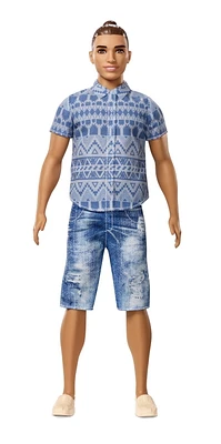 Ken Fashionistas Poupée Denim vieilli - Large