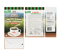 Cassonade Sucre de canne roux de Colombie emballé individuellement en sachets de 5g. Chaque carton contient 100 x 5g