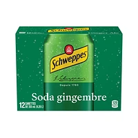 Schweppes Ginger Ale, 12 x 355 mL cans, 12x355mL