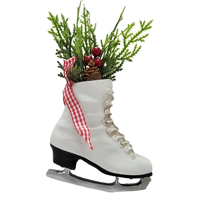 Temps de vacances - Ornement de patin de résine - Blanc