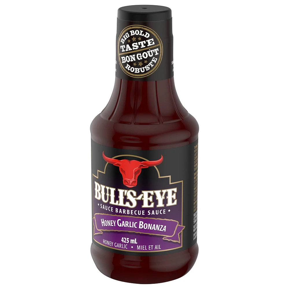 Bull's-Eye Honey Garlic Bonanza BBQ Sauce, 425mL