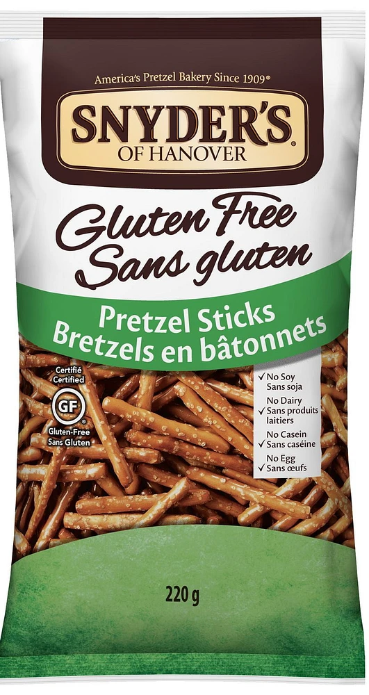 Snyder's of Hanover Sans Gluten Bretzels en Batonnets