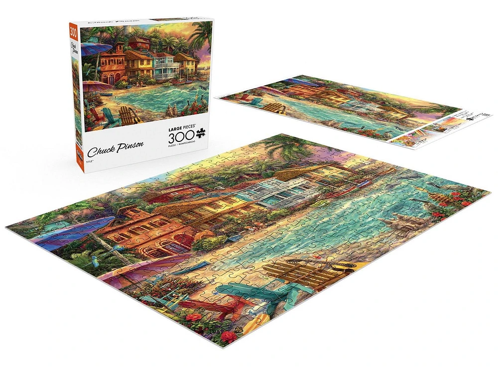 Buffalo Games - Le puzzle Chuck Pinson - Island Time - en 300 pièces
