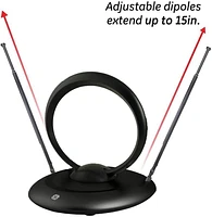 ONN Indoor HD TV Antenna, Easy Adjust, ONA16AV002CA