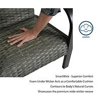 COSCO Outdoor Living, SmartWick, Patio Chaise Lounge, Dark Brown