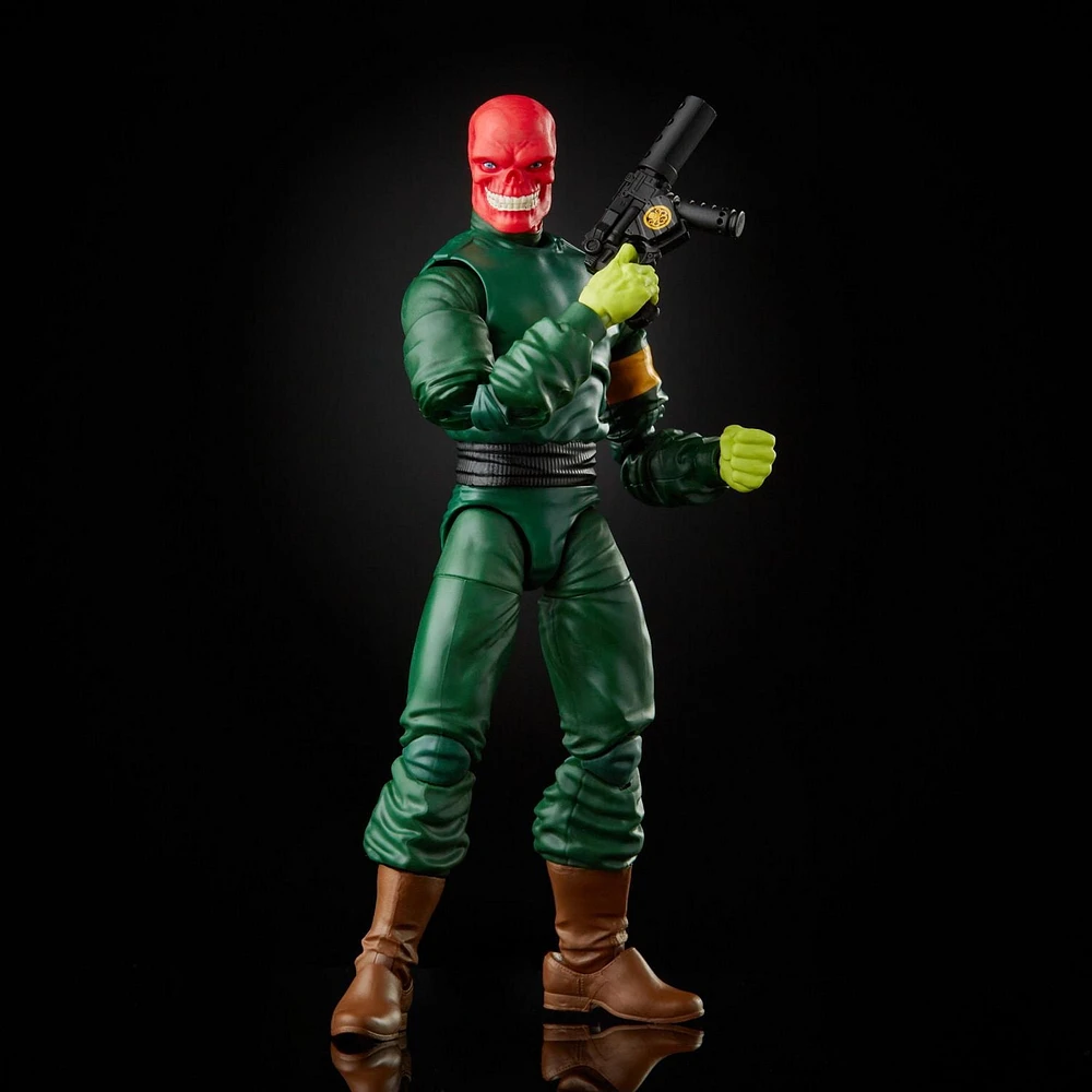 Hasbro Marvel Legends Series 6-inch Collectible Action Red Skull Figure and 7 Accessories and 1 Build-a-Figure Part