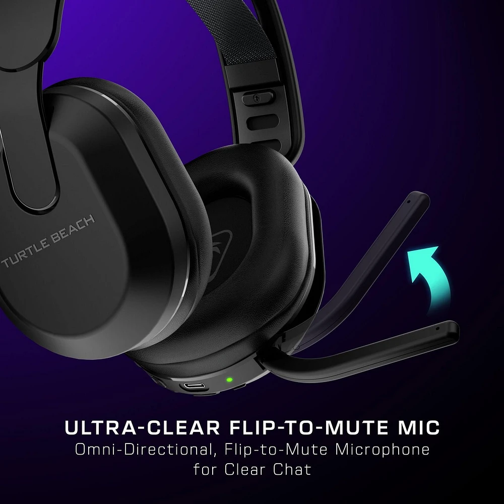Turtle Beach® Stealth™ 500 – Noir Xbox Series X|S et Xbox One Bluetooth® : iOS, Android, PC, et autres appareils équipés du Bluetooth® Xbox Series X/S