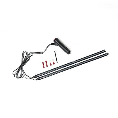 Trousse de base de bandes lumineuses à DEL Ultra pour l’intérieur et l’extérieur – 2 bandes de 12 po, 12 V – Violet