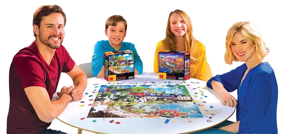 Kodak 550pc Puzzle - Auvezere River in France, Kodak Prem 550PC Puzzle
