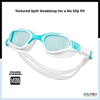 Lunettes de Natation Adulte Dolfino Merlin Turquoise Lunettes adultes