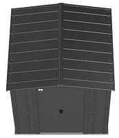 Abri de rangement Arrow Classic en acier, 6x6, charbon Remise en métal 6x6