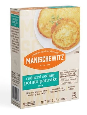 Mélange de pommes de terre pour crêpes à faible teneur en sodium KPY 170 g, paquet de 12 Manischewitz Mélange de pommes de terre pour crêpes à faible teneur en sodium KPY 170 g, paquet de 12