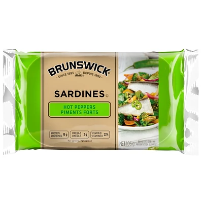 Brunswick Sardines with Hot Peppers, 106 g