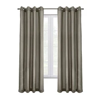 Peru pair de rideaux à oeillets 100% opaques par Thermaplus - 52 po x 84 po, gris pâle