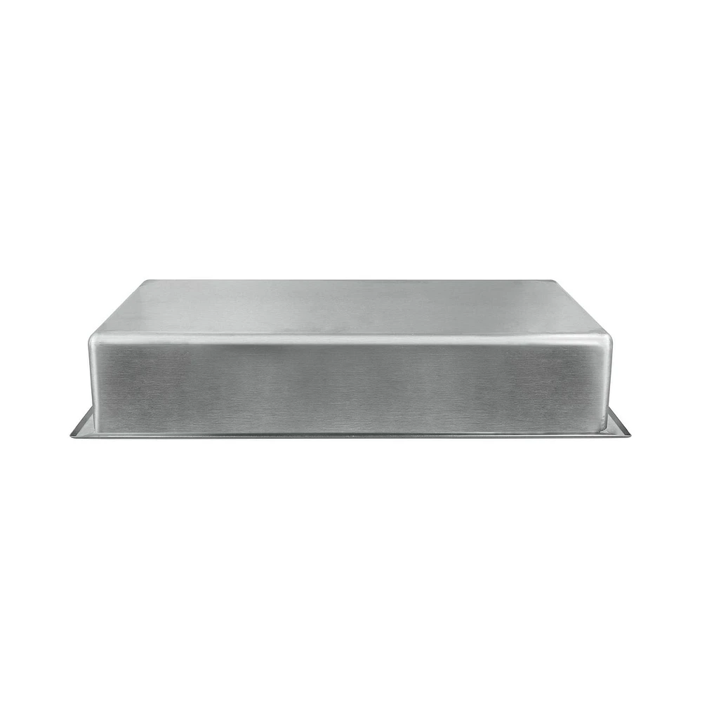 The akuaplus® wall mount shower niche 12 in. x 16 in., made in stainless steel.