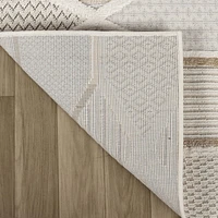 Rug Branch Maison Geometric Indoor Area Rug, Cream Beige, Modern - Living Room, Bedroom, Dining Room, and Kitchen<br>