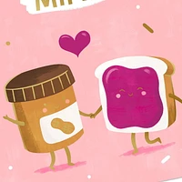 Carte Hallmark avec vidéo à personnaliser pour un époux, une épouse, un copain, une copine – Saint-Valentin ou anniversaire (Beurre d'arachides et gelée, enregistrez votre propre message vidéo)