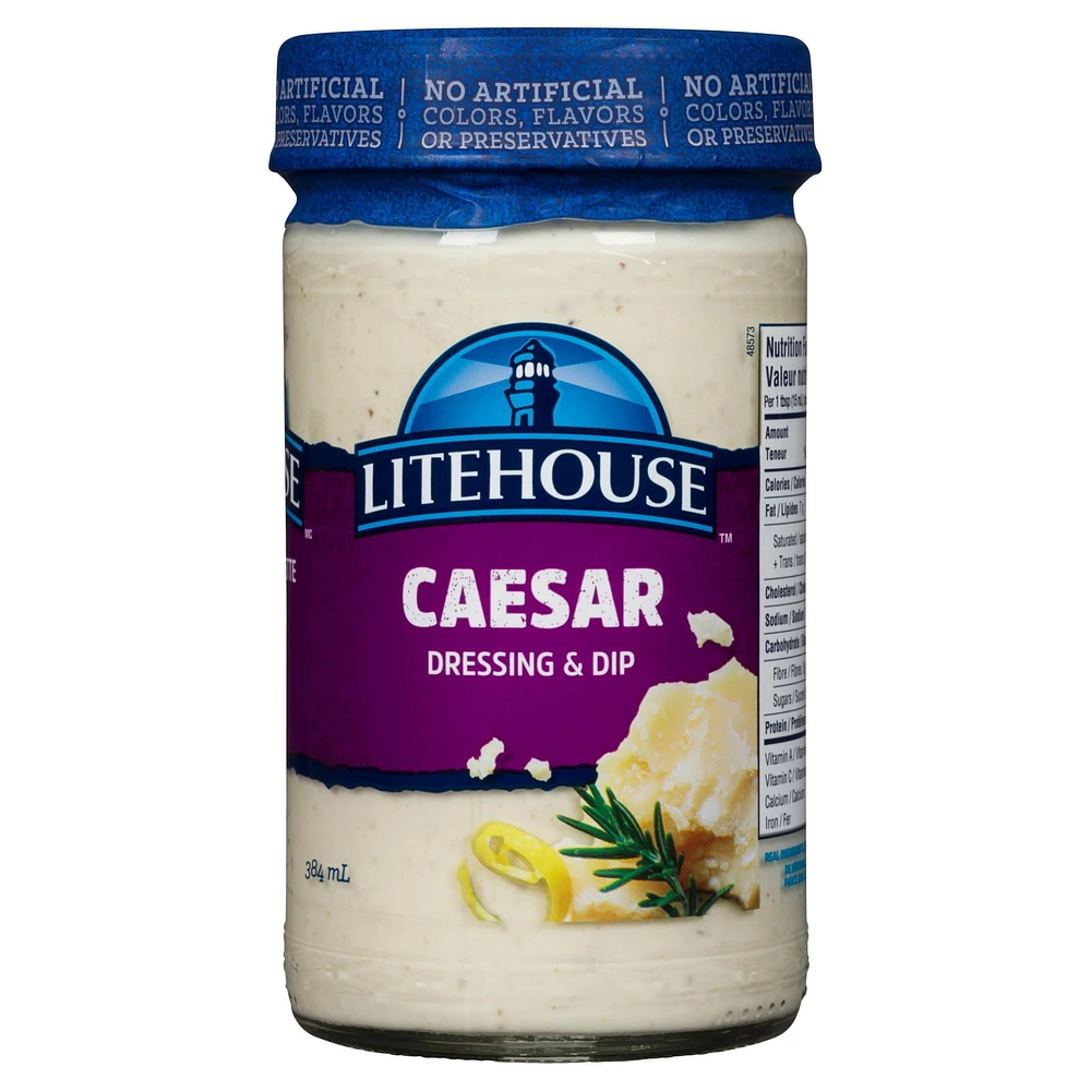 Litehouse Vinaigrette et trempette César 384mL