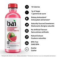 Bai Antioxidant Infusion Low Calorie Beverage, Kula Watermelon, 530 mL, 530 mL