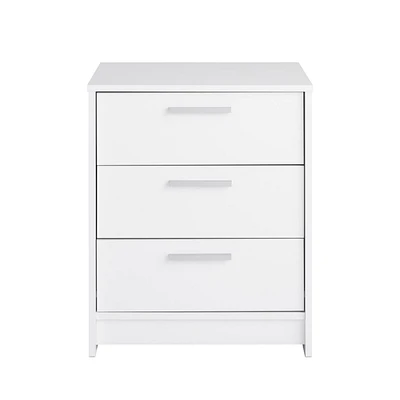 Prepac Studio Essentials 3 Drawer Nightstand White