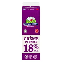 Crème de table à 18 % M.G. de Brum's Carton de 500 ml