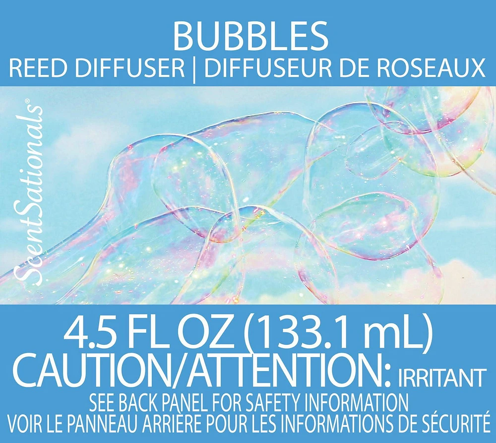 ScentSationals Reed Diffuser - Bubbles, 4.5 fl oz (133.1 mL)