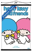 Hello Kitty and Friends: Hello - Little Twin Stars Feature Series Wall Poster with Pushpins, 22.375" x 34"