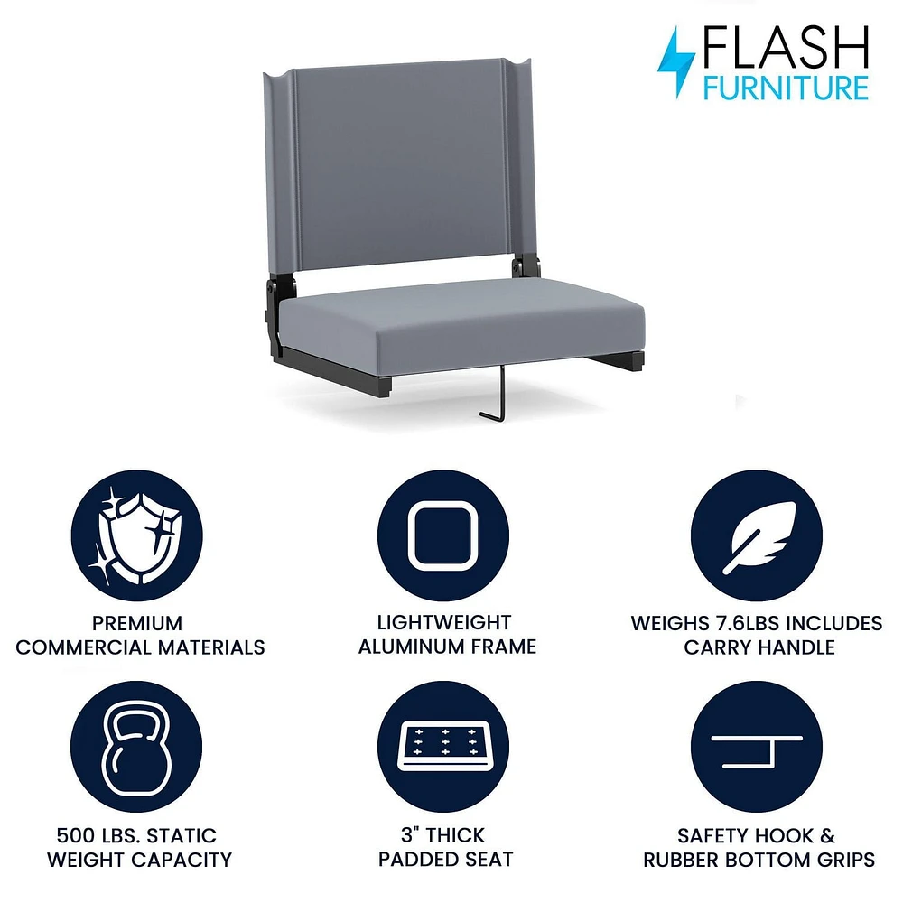 Sièges confortables par Flash ultra rembourrés en rouge