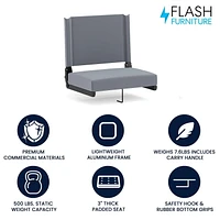 Sièges confortables par Flash ultra rembourrés en rouge