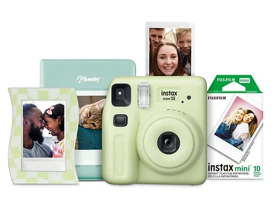 INSTAX MINI SE Instax Camera Bundle, Green