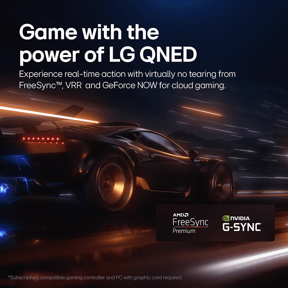 LG 50-Inch QNED85 (QLED + NanoCell) Quantum Dot NanoCell 4K Smart TV - α8 AI Processor 4K, Alexa Built-In, 120Hz Refresh Rate, HDMI 2.1, FreeSync, VRR, WebOS 24, Magic Remote (50QNED85TUA, 2024)